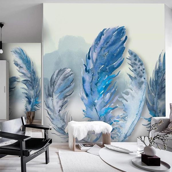 wallpapers custom self-adhesive wallpaper modern feather living room bedroom creative art wall painting papel de parede stickers
wallpapers custom self-adhesive wallpaper modern feather living room bedroom creative art wall painting papel de parede stickers