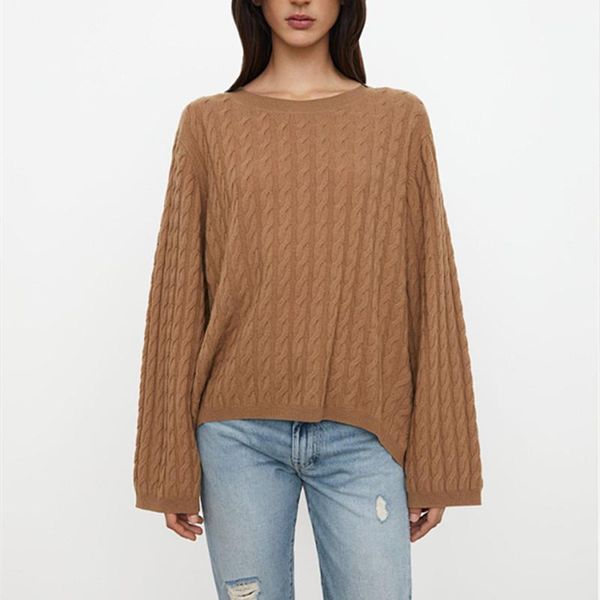 women's sweaters women twist stripes knitted sweater loose long sleeve solid color female o-neck knitwear pullover autumn winter 2021, White;black
women's sweaters women twist stripes knitted sweater loose long sleeve solid color female o-neck knitwear pullover autumn winter 2021, White;black