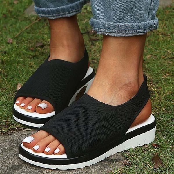 women sandals 2021 summer shoes flat platform woman thick bottom soft sole casual ladies plus size, Black
women sandals 2021 summer shoes flat platform woman thick bottom soft sole casual ladies plus size, Black