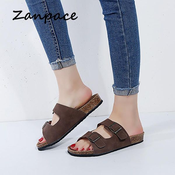 zanpace 2021 plus size 44 cork slippers flat whit sandals double buckle female beach shoes casual flip flops slip on slides, Black
zanpace 2021 plus size 44 cork slippers flat whit sandals double buckle female beach shoes casual flip flops slip on slides, Black