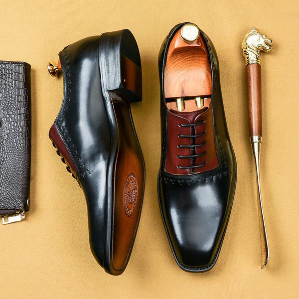 lacing italian mens black formal shoes genuine leather wedding business oxford brogue shoes wine red square head dress shoe
lacing italian mens black formal shoes genuine leather wedding business oxford brogue shoes wine red square head dress shoe