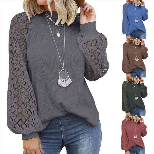 autumn winter womens sweatershirt female casual o-neck long sleeve lace stitching loose blouses ladies pullover, White;black
autumn winter womens sweatershirt female casual o-neck long sleeve lace stitching loose blouses ladies pullover, White;black