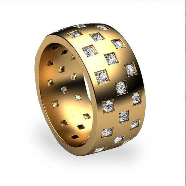 cluster rings square cubic zirconia crystal gold color wide ring for women party jewelry accessories size 6-10, Golden;silver
cluster rings square cubic zirconia crystal gold color wide ring for women party jewelry accessories size 6-10, Golden;silver