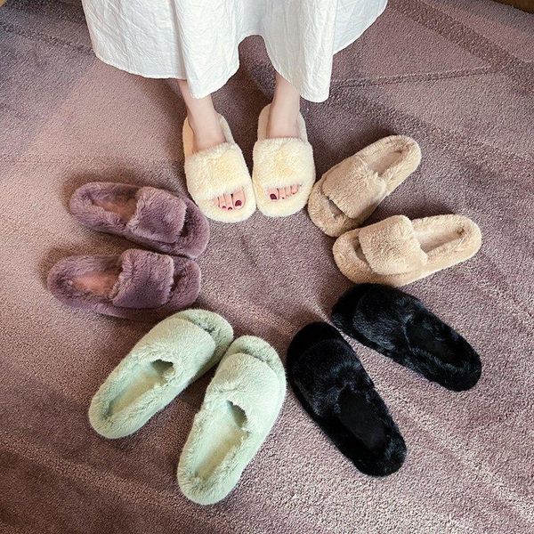 slippers plush autumn and winter thick bottom home non-slip cotton fur women, Black
slippers plush autumn and winter thick bottom home non-slip cotton fur women, Black
