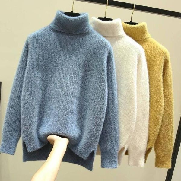 women's sweaters basic turtleneck sweater women winter loose casual solid color long sleeve bottoming female fashion pullover clothes, White;black
women's sweaters basic turtleneck sweater women winter loose casual solid color long sleeve bottoming female fashion pullover clothes, White;black