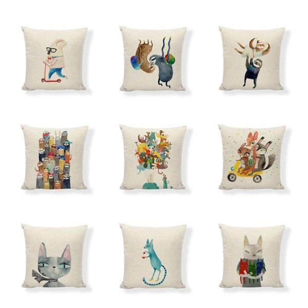 sloth cushion cover 45*45cm cat mouse print throw pillowcase car seat home children bedroom bed pillow decoration accessories cushion/decora
sloth cushion cover 45*45cm cat mouse print throw pillowcase car seat home children bedroom bed pillow decoration accessories cushion/decora