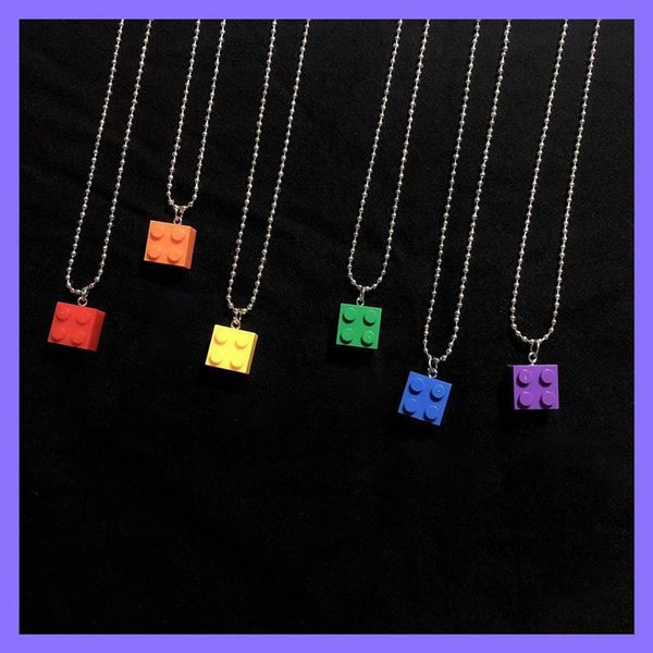 chains multicolor building block necklace keychain splicing heart-shaped puzzle elements party couple valentines girl gifts, Silver
chains multicolor building block necklace keychain splicing heart-shaped puzzle elements party couple valentines girl gifts, Silver