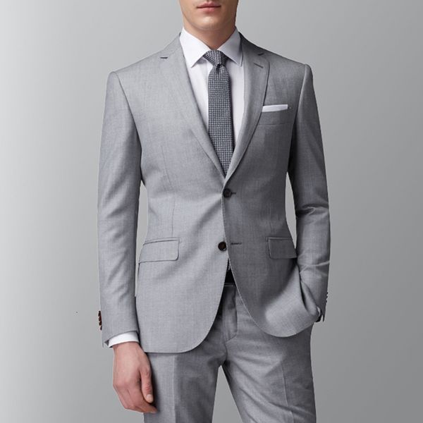 men's suits & blazers light grey business men slim fit 2 piece male fashion jacket with pants wedding tuxedo for groom dinner party cos, White;black
men's suits & blazers light grey business men slim fit 2 piece male fashion jacket with pants wedding tuxedo for groom dinner party cos, White;black