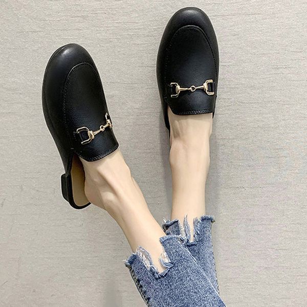 2022 ladies single shoes summer women slippers ladies casual fashion sandals lazy shoes baotou half slippers women, Black
2022 ladies single shoes summer women slippers ladies casual fashion sandals lazy shoes baotou half slippers women, Black