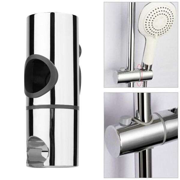 bath accessory set 25mm abs chrome replacement shower head rail slider holder adjustable riser bracket rack slide bar bathroom faucet access