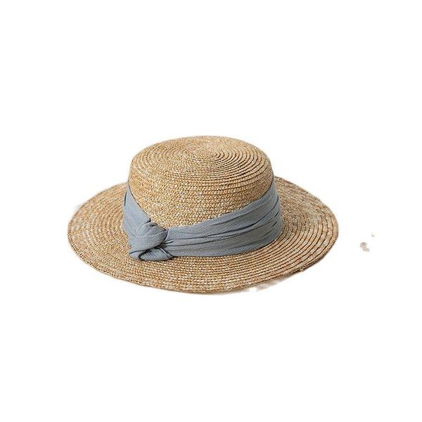 summer outing big brim wheat stalk color ribbon flat hat british style sunscreen ladies straw cap wide hats, Blue;gray
summer outing big brim wheat stalk color ribbon flat hat british style sunscreen ladies straw cap wide hats, Blue;gray