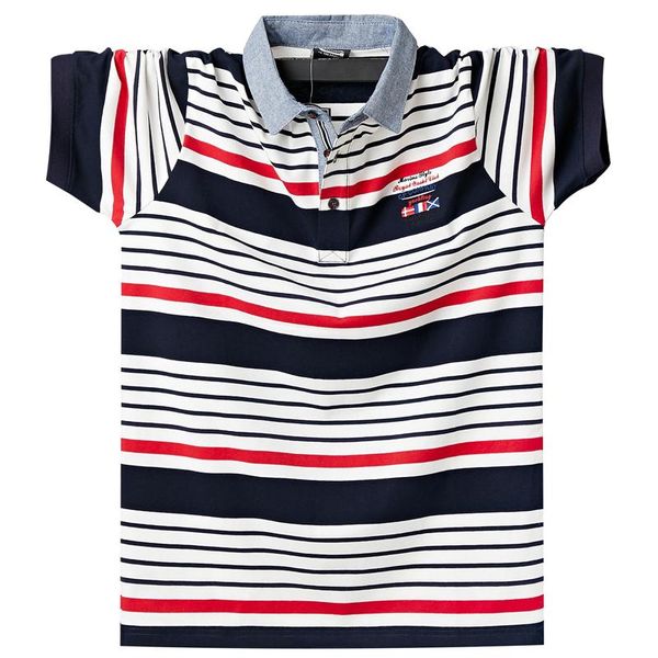 men's polos 2021 fashion striped mens shirts comfortable summer short-sleeve business embroidery casual men clothes 6xl, White;black
men's polos 2021 fashion striped mens shirts comfortable summer short-sleeve business embroidery casual men clothes 6xl, White;black