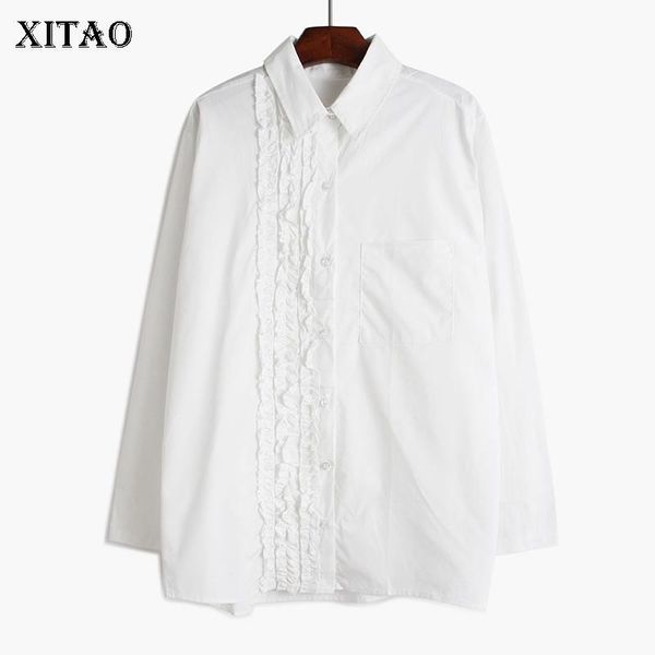 women's blouses & shirts xitao korean style pleated solid color loose full sleeve casual sense of design shirt 2021 spring summer fashi, White
women's blouses & shirts xitao korean style pleated solid color loose full sleeve casual sense of design shirt 2021 spring summer fashi, White