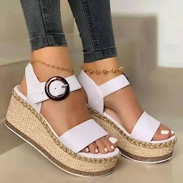 sandals summer retro fashion gladiator platform wedge thick mid sole solid quality leather ankle buckle strap ladies shoes, Black
sandals summer retro fashion gladiator platform wedge thick mid sole solid quality leather ankle buckle strap ladies shoes, Black