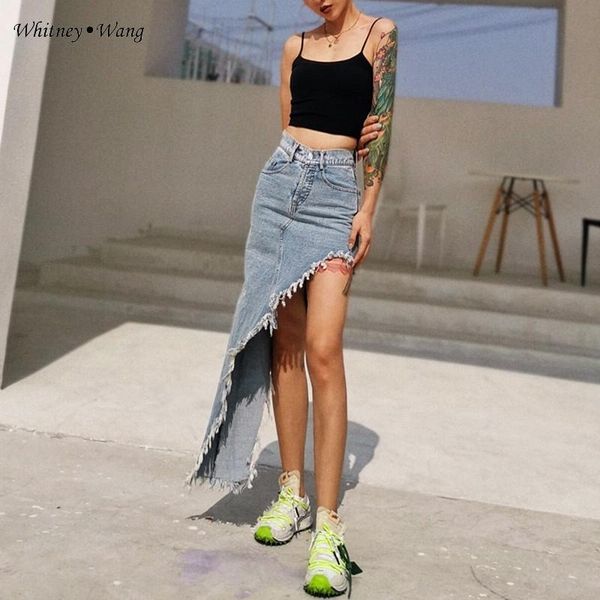 skirts whitney wang 2021 spring summer fashion streetwear asymmetrical denim skirt women style jean plus size 5xl, Black
skirts whitney wang 2021 spring summer fashion streetwear asymmetrical denim skirt women style jean plus size 5xl, Black