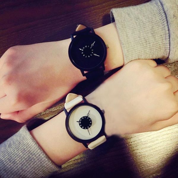 wristwatches simple fashion korean lovers couple quartz watch leather clock men and women personality student watches cx, Slivery;brown
wristwatches simple fashion korean lovers couple quartz watch leather clock men and women personality student watches cx, Slivery;brown
