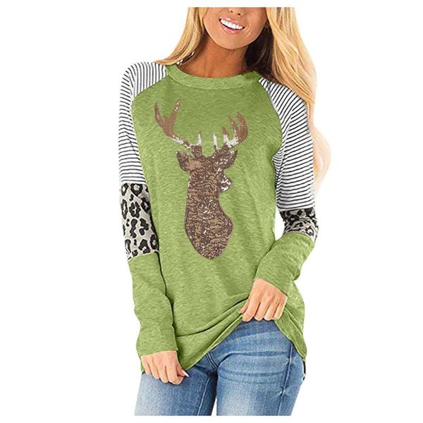 womail fashion women s blouses shirt 2021 long sleeve stripe leopard printing o neck women's shirts casual loose blouse, White
womail fashion women s blouses shirt 2021 long sleeve stripe leopard printing o neck women's shirts casual loose blouse, White