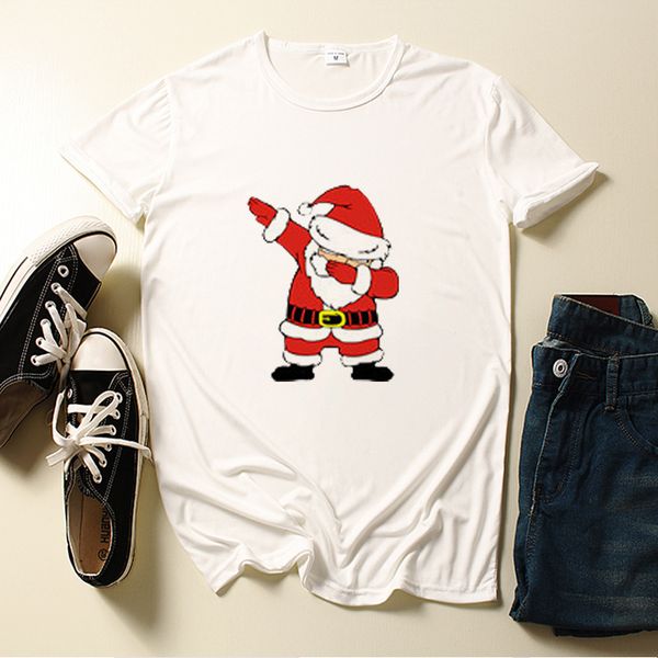 christmas couple t-shirt merry christmas casual cotton short-sleeved t-shirt brand loose men and women santa suit clothes, White
christmas couple t-shirt merry christmas casual cotton short-sleeved t-shirt brand loose men and women santa suit clothes, White