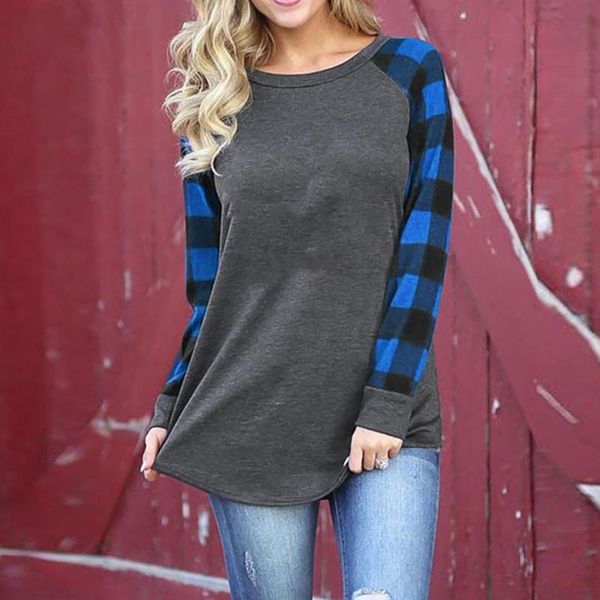 women's t-shirt casual long sleeve tee round neck loose fit tunics color block t shirt for women 2021 camisetas de mujer lady, White
women's t-shirt casual long sleeve tee round neck loose fit tunics color block t shirt for women 2021 camisetas de mujer lady, White