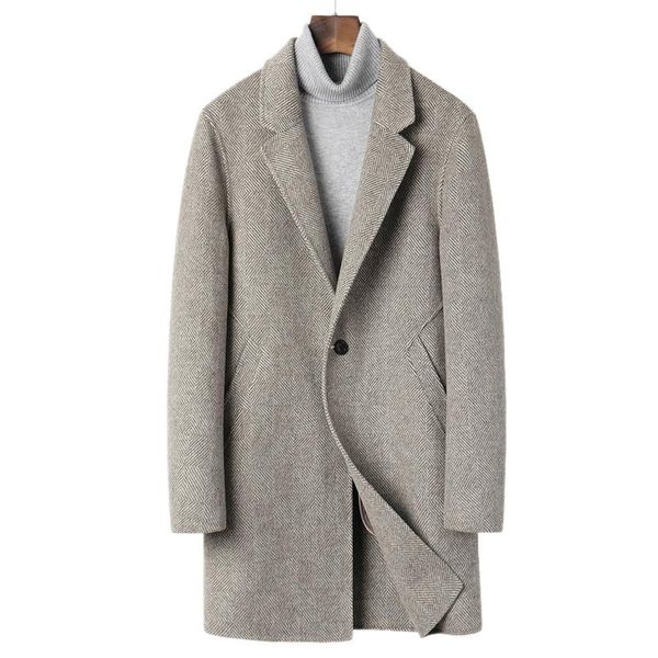 men's wool & blends winter coat men mens clothing 2021winter double-sided cashmere leisure long, Black
men's wool & blends winter coat men mens clothing 2021winter double-sided cashmere leisure long, Black