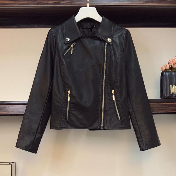 women's leather & faux 2021 arrival women autumn winter jacket oversized ladies korean style female coat outwear black bike
women's leather & faux 2021 arrival women autumn winter jacket oversized ladies korean style female coat outwear black bike