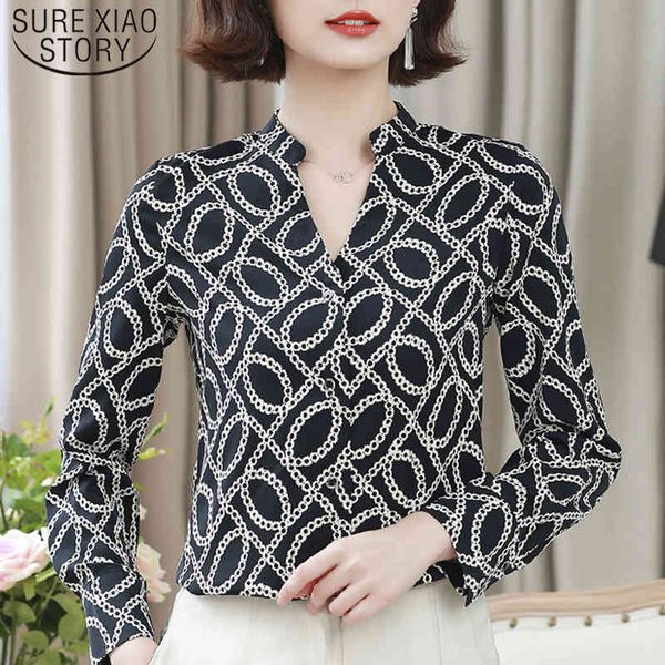 korean style women fashion long sleeve print shirt v-neck office lady blouse spring arrival 8214 50 210521, White
korean style women fashion long sleeve print shirt v-neck office lady blouse spring arrival 8214 50 210521, White