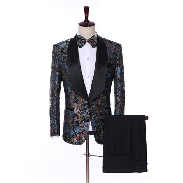 men's suits & blazers tpsaade peacock embroidery wedding men black lapel tuxedo terno masculino prom groom 2 pcs slim fit blazer jacket, White;black
men's suits & blazers tpsaade peacock embroidery wedding men black lapel tuxedo terno masculino prom groom 2 pcs slim fit blazer jacket, White;black