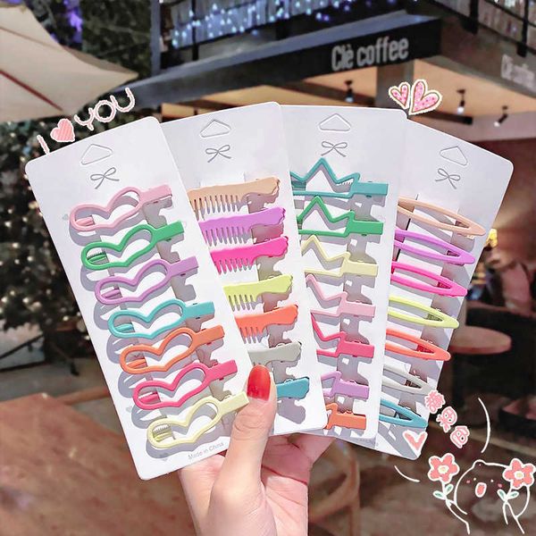 girl heart candy color hairpin set water drop love crown hairpin frosted metal side clip banger, Slivery;white
girl heart candy color hairpin set water drop love crown hairpin frosted metal side clip banger, Slivery;white