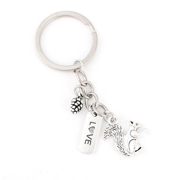 adorable squirrel love eat pine cone keychain finding animal pendant for friend gift jewelry dropshipping e2696, Silver
adorable squirrel love eat pine cone keychain finding animal pendant for friend gift jewelry dropshipping e2696, Silver