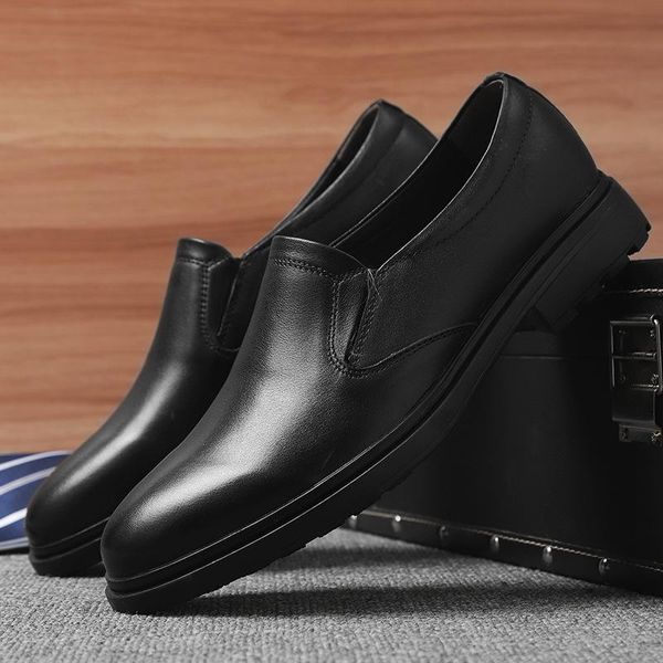 dress shoes men's business casual leather 2021 style summer foot covering youth nappa a pedal loafers nan dan xie, Black
dress shoes men's business casual leather 2021 style summer foot covering youth nappa a pedal loafers nan dan xie, Black