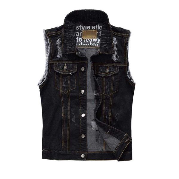 jackets fashion men ripped sleeveless jacket cotton waistcoat casual slimming jeans denim vest male clothes plus size m-5xl, Black;brown
jackets fashion men ripped sleeveless jacket cotton waistcoat casual slimming jeans denim vest male clothes plus size m-5xl, Black;brown
