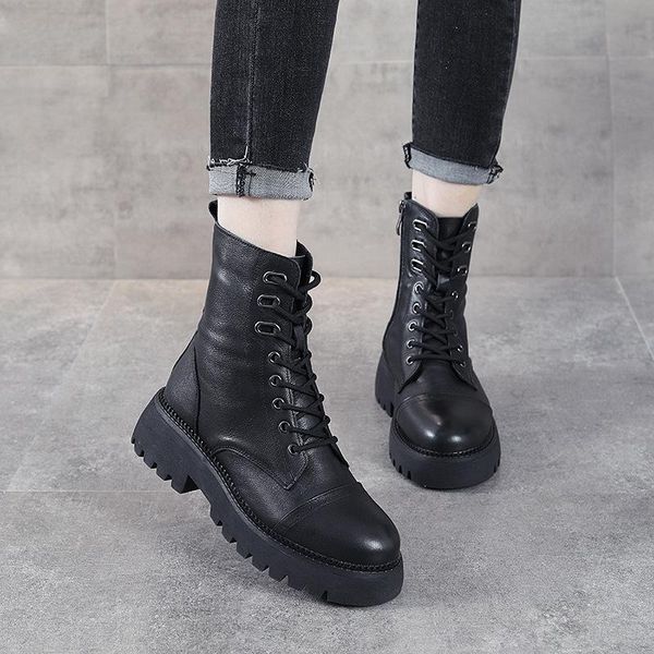 boots female british style 2021 spring leather thick-soled short layer motorcycle women's, Black
boots female british style 2021 spring leather thick-soled short layer motorcycle women's, Black