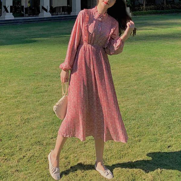 retro printed ruffle women chiffon dresses spring long sleeve o-neck female floral pleated a-line vestido 210423, Black;gray
retro printed ruffle women chiffon dresses spring long sleeve o-neck female floral pleated a-line vestido 210423, Black;gray