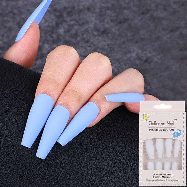 false nails upgraded version 24pcs matte long ballerina tips colorful coffin full cover fake with glue nail art decor, Red;gold
false nails upgraded version 24pcs matte long ballerina tips colorful coffin full cover fake with glue nail art decor, Red;gold