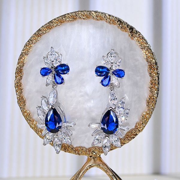 luxury 925 sterling silver drop for women sparkling blue diamond ladies earrings fine jewelry red earring party gift, Golden
luxury 925 sterling silver drop for women sparkling blue diamond ladies earrings fine jewelry red earring party gift, Golden