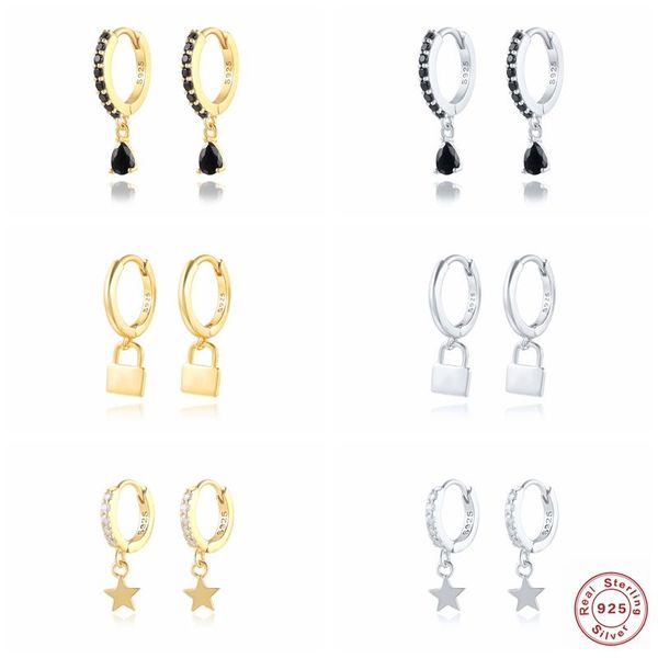 hoop & huggie 100% 925 sterling silver cz hanging earrings luxury bling charm fine jewelry accessories for woman party engagement gift, Golden;silver
hoop & huggie 100% 925 sterling silver cz hanging earrings luxury bling charm fine jewelry accessories for woman party engagement gift, Golden;silver