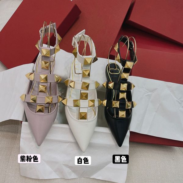 baotou strappy sandals female 2021 summer korean fashion rivet net red roman shoes shallow mouth pointed flat, Black
baotou strappy sandals female 2021 summer korean fashion rivet net red roman shoes shallow mouth pointed flat, Black