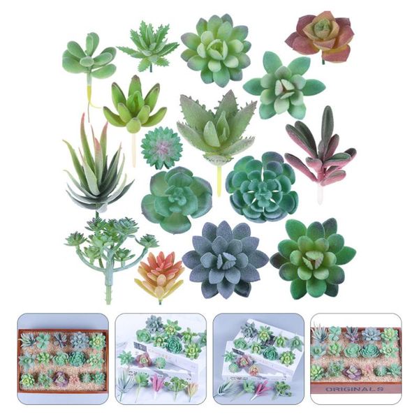 decorative flowers & wreaths 16pcs artificial succulents plants fake green home office plant decor 
decorative flowers & wreaths 16pcs artificial succulents plants fake green home office plant decor