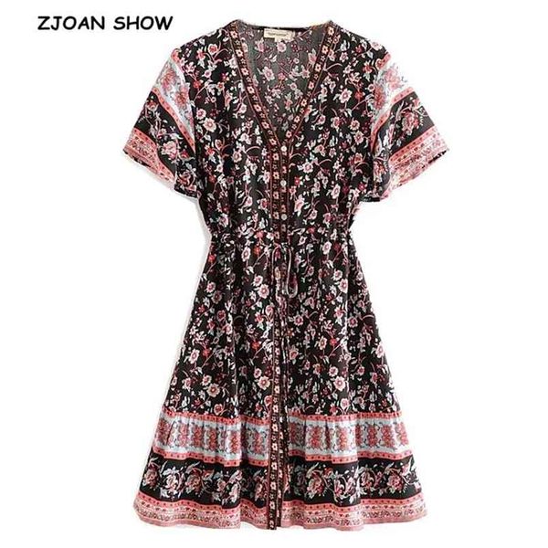 spring v neck black floral print short sleeve dress women tide bow single-breasted buttons dresses femme vestidos 210429, Black;gray
spring v neck black floral print short sleeve dress women tide bow single-breasted buttons dresses femme vestidos 210429, Black;gray