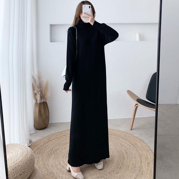 casual dresses 2021 ladies autumn knitted extended dress temperament fashion loose solid color all-match turtleneck sweater, Black;gray
casual dresses 2021 ladies autumn knitted extended dress temperament fashion loose solid color all-match turtleneck sweater, Black;gray