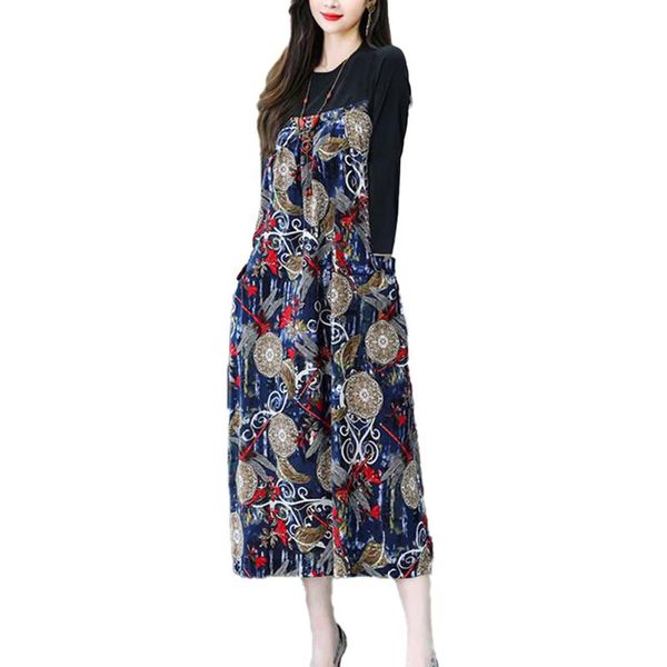 casual dresses maxi floral tunic chic print fashion patchwork pockets slim fit women long sleeve party autumn dress, Black;gray
casual dresses maxi floral tunic chic print fashion patchwork pockets slim fit women long sleeve party autumn dress, Black;gray