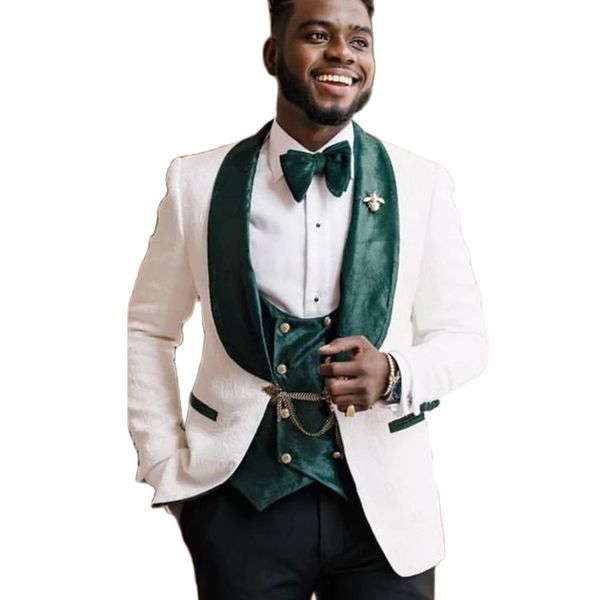 men's suits & blazers see the white man's attire patten black jacket veet corduroy vest groom tuxedo suit thin blazer, White;black
men's suits & blazers see the white man's attire patten black jacket veet corduroy vest groom tuxedo suit thin blazer, White;black
