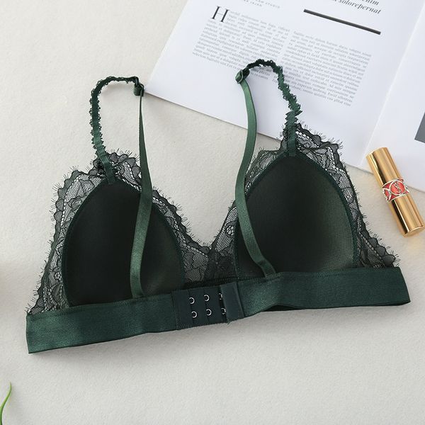 french style v-neck wireless bra lace elegant lady bra soft small breasts bralette lingerie, Black;white
french style v-neck wireless bra lace elegant lady bra soft small breasts bralette lingerie, Black;white