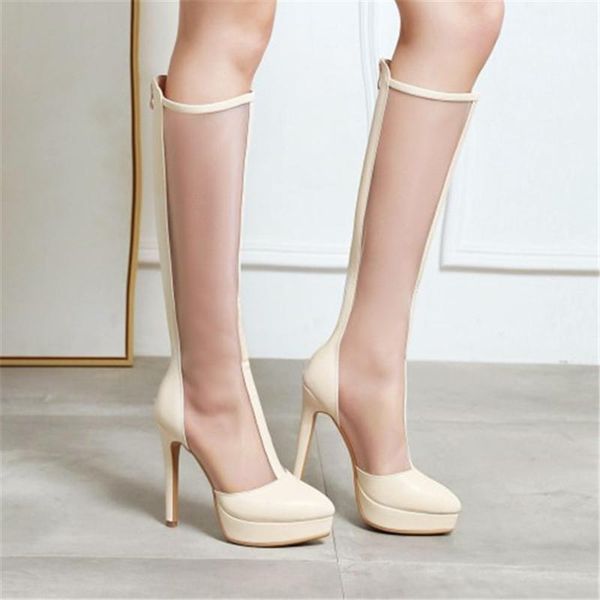 boots pxelena handmade women air mesh breathable knee high 2021 spring summer gladiator sandals rome stiletto heels zip 43, Black
boots pxelena handmade women air mesh breathable knee high 2021 spring summer gladiator sandals rome stiletto heels zip 43, Black