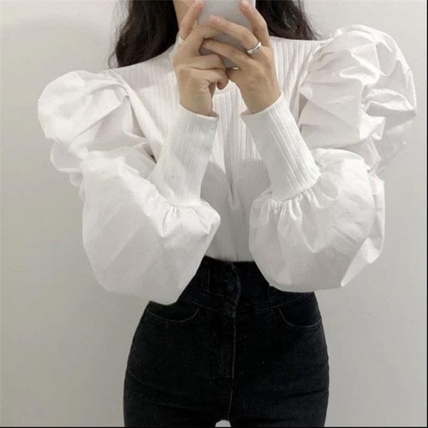 womens blouses thread female all match lantern sleeved solid autumn sweet fashion loose casual basic shirt, White
womens blouses thread female all match lantern sleeved solid autumn sweet fashion loose casual basic shirt, White