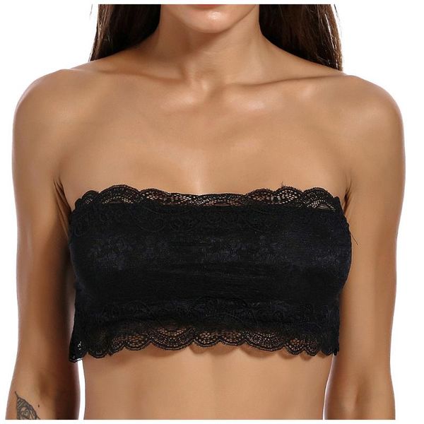 bras black white tube chest wrap bandeau lingerie women strapless seamless bra lace wireless brassiere women's underwear, Red;black
bras black white tube chest wrap bandeau lingerie women strapless seamless bra lace wireless brassiere women's underwear, Red;black
