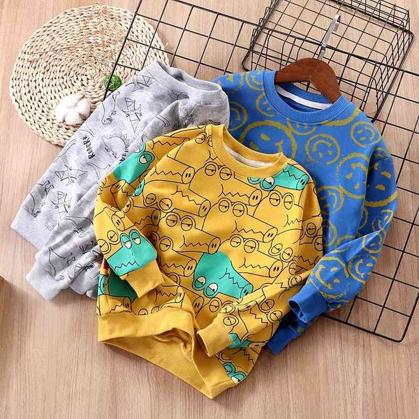 new middle school t-shirt printed children's long sleeve sweater loose trendy ins cotton, Black;white
new middle school t-shirt printed children's long sleeve sweater loose trendy ins cotton, Black;white