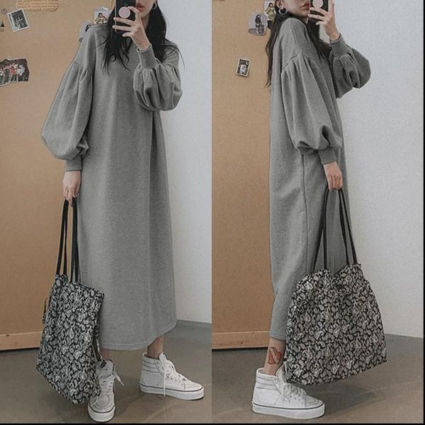 zanzea vintage womens dress puff sleeve sweatshirt autumn sweatshirtssolid split maxi vestidos female o neck robe plus size 7, Black;gray
zanzea vintage womens dress puff sleeve sweatshirt autumn sweatshirtssolid split maxi vestidos female o neck robe plus size 7, Black;gray