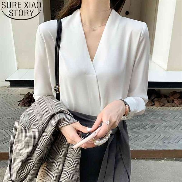 white blouse office lady shirts women fashion chiffon blouses v-neck spring korean long sleeve temperament 13139 210506
white blouse office lady shirts women fashion chiffon blouses v-neck spring korean long sleeve temperament 13139 210506