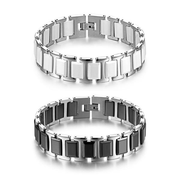 charm bracelets boniskiss men's 16mm width cool black jewelry for man ceramic plus stainless steel bracelet & bangle high quality, Golden;silver
charm bracelets boniskiss men's 16mm width cool black jewelry for man ceramic plus stainless steel bracelet & bangle high quality, Golden;silver